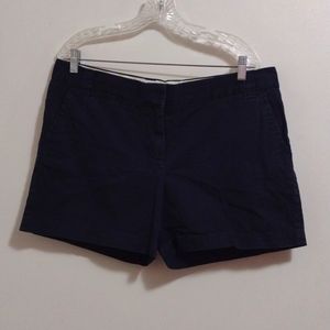 J Crew Navy Blue Flat Front Chino Shorts!